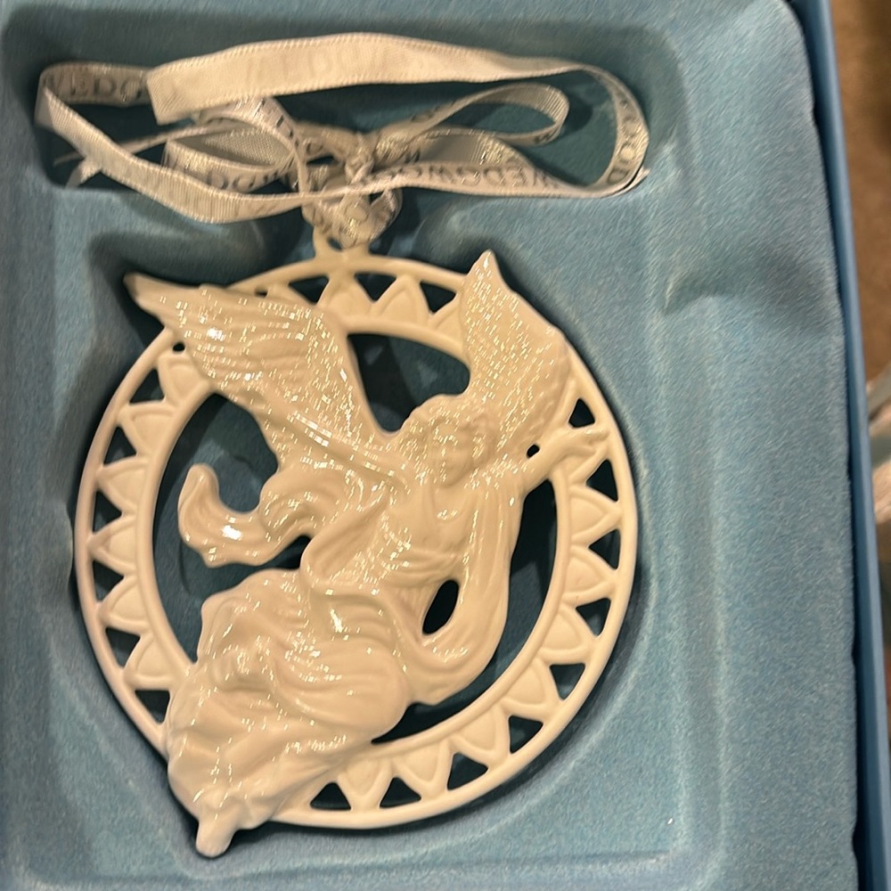 WEDGWOOD‎ White ANGEL Christmas Ornament